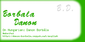 borbala danon business card